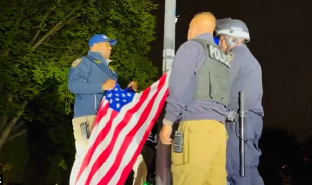 Policía de Nueva York retira bandera Palestina en City College NY