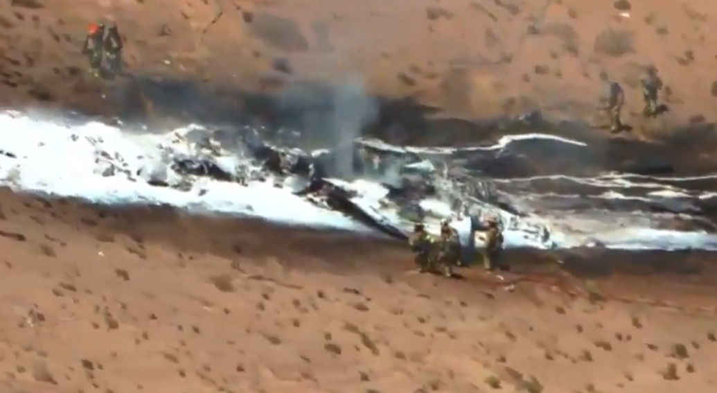 Accidente de avión militar cerca de la universidad y río Bravo en Albuquerque