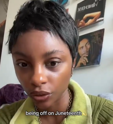 Tik Toker se frustra por falta de seriedad sobre el Juneteenth entre los blancos