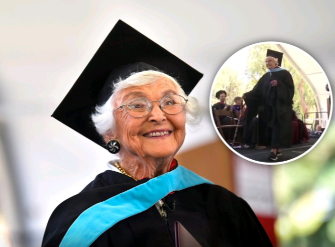 TENDENCIA: Mujer se gradúa de maestría a sus 105 años en Stanford